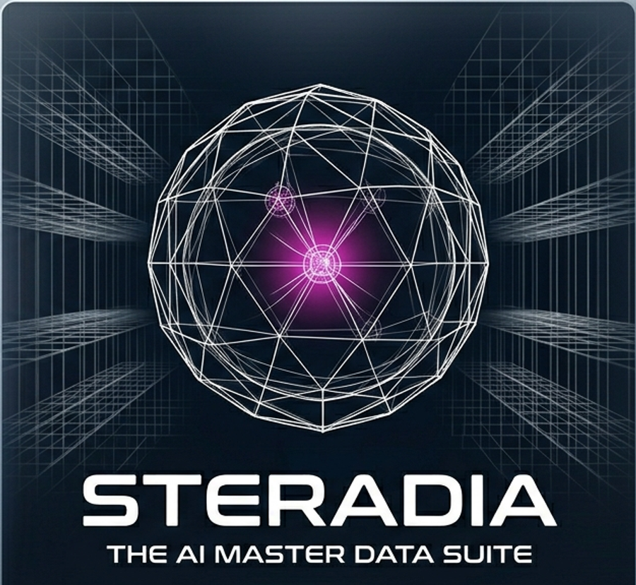 Steradia AI master data suite product mark